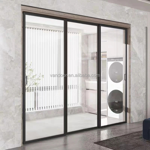 Porte coulissante en aluminium à double vitrage, portes de patio en verre pour maisons, intérieur extérieur insonorisé - Product Image 1