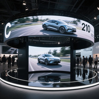 Écran LED incurvé intelligent P1.9/P2.6/P3.9-Location intérieure/extérieure pour événements, panneau mural vidéo jamais noir