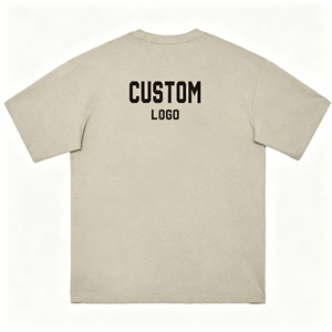 Camiseta de algodón grueso de 300 gramos para hombre, estilo urbano, oversize, ropa de moda. - Product Image 1