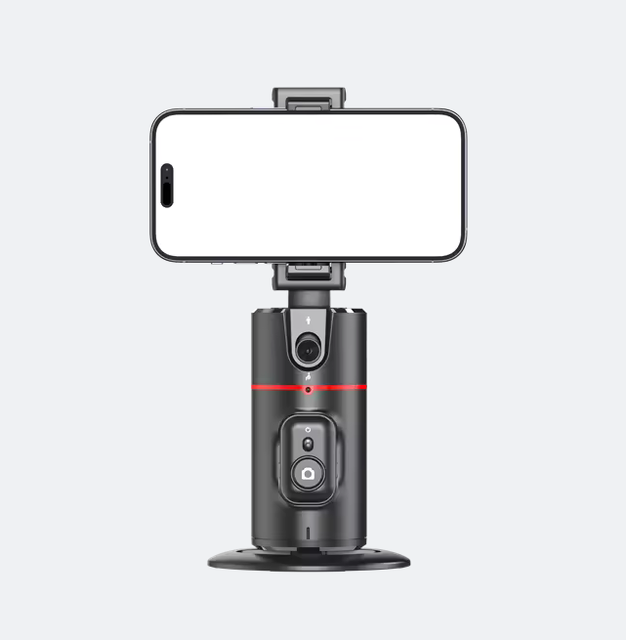 P02 Portable 360 Rotation Gimbal Stabilizer Desktop AI Automatic Face Tracking Gimbal With Remote Shutter PTZ Camera for Phone