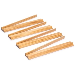 Juego de Mahjong Americano Económico: Bambú y Panda – 160 Fichas Acrílicas de Doble Capa, Estuche de Bambú Tejido y Soportes de Madera con Tapete. - Product Image 4