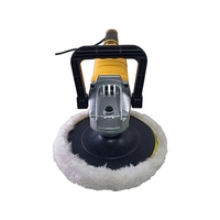 Polisseuse de véhicule 1050W 180mm avec tampon de polissage et de cirage à vitesse variable 7 vitesses pour peinture