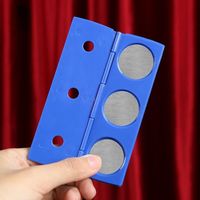 Trucs de magie avec des pièces de monnaie qui pénètrent dans un crayon en plastique, magie des pièces de monnaie qui pénètrent dans un crayon, jouets de magie, accessoires de magie amusants pour débutants