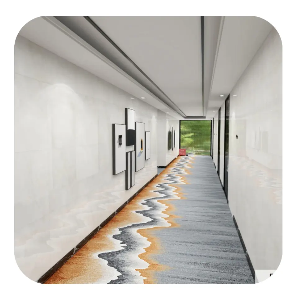 Karpet nilon pola Harga Murah 5 Bintang Hotel Broadloom karpet dinding ke dinding mewah ruang tamu koridor karpet cetak untuk lorong