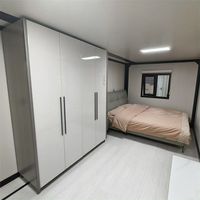 Maison modulaire préfabriquée extensible sur mesure avec cuisine, chambre et salle de bain pour l'hébergement en station balnéaire ou en camping