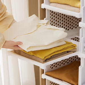 Organizador <span class=keywords><strong>de</strong></span> Armario <span class=keywords><strong>de</strong></span> Plástico Ventilado y Duradero, Estante <span class=keywords><strong>de</strong></span> Almacenamiento Multicapa para <span class=keywords><strong>Ropa</strong></span> Interior, Optimiza el Espacio - Product Image 3