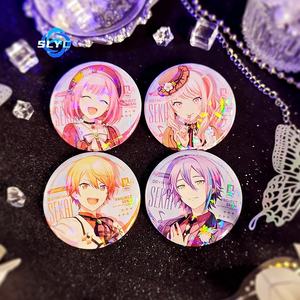 프로젝트 SEKAI 애니메이션 팬이 만든 레이저 금속 배지 상품 츠카사 텐마 루이 카미시로 일본식 - Product Image 3