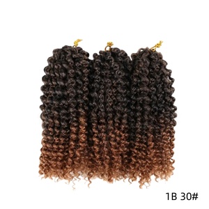 <span class=keywords><strong>Extension</strong></span> per capelli sintetici a treccia all'uncinetto Spring Twist da 10 pollici, effetto ombré, per acconciature <span class=keywords><strong>afro</strong></span> voluminose - Product Image 2
