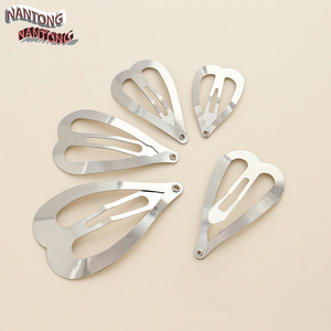 Pinzas de Pelo Metálicas en Forma de Corazón de 32mm 40mm 47mm 58mm, Accesorios de Joyería DIY para Uso Diario - Product Image 2