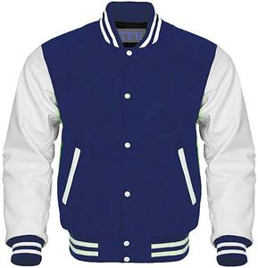 Chaqueta Universitaria, Chaqueta Deportiva con Mangas de Cuero, Chaqueta de Béisbol para Hombre, Chaqueta Universitaria - Product Image 1