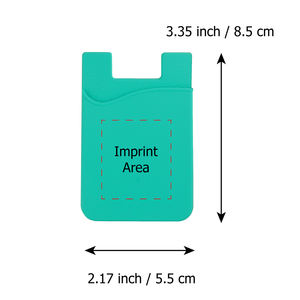 Portefeuille de téléphone en silicone avec logo personnalisé pour les cadeaux de salons professionnels et les événements d'entreprise - Product Image 2