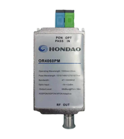 Récepteur optique passif mini HONDAO FTTH CATV OR4060PM avec WDM, sortie RF élevée, utilisation en ingénierie, diverses options de connecteurs