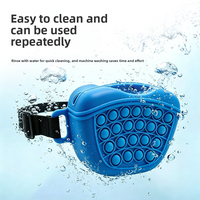 Pochette à friandises pour chien en silicone avec fermeture magnétique, ceinture ajustable, sac de récompense pour l'entraînement des animaux, porte-croquettes pour chiot pour l'extérieur