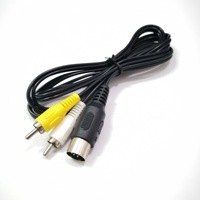 Câble TV AV pour N64/XBOX, câble d'alimentation pour console de jeux WII U, câbles audio vidéo pour Sega Genesis