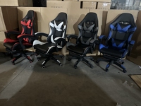 Zéro gravité Cyber café chaise berçante jeu pas cher ordinateur PC chaise de jeu avec repose-pieds doré PU cuir chaise de course jeu
