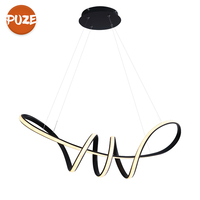 Haute Qualité En Aluminium Moderne Simple Mode Pendentif Lumières Salon Lustre Lumière Led Suspension Lumière