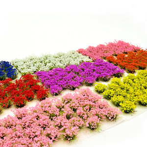 Fleur Cluster Modèle Herbe Aiguille Poudre 1:87 Échelle Artificielle Paysage Buissons Miniature Modèle Train Arbre - Product Image 2