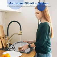 Fontaine à eau pour animaux de compagnie à grande capacité 8L, en acier inoxydable 304 de qualité alimentaire, avec filtre multicouche et circulation d'eau – Offre Spéciale