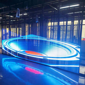 Schermo a LED ad alta definizione a parete trasparente LED <span class=keywords><strong>TV</strong></span> display schermo trasparente a LED vetro finestra P3.91 full-color - Product Image 6