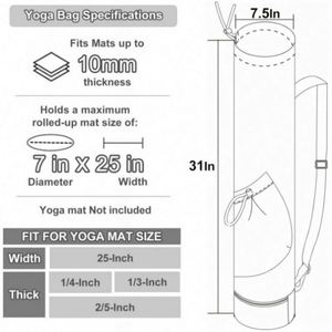 Sac de yoga multifonctionnel avec cordon de serrage, poche pour bouteille d'eau et poche inférieure pour articles mouillés - Product Image 4