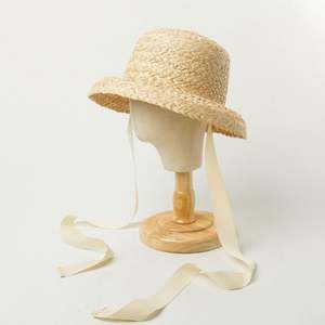 Sombrero de Paja Natural de Rafia para Mujer y Niña, Verano, para Viajes, Playa, Protección Solar - Product Image 6