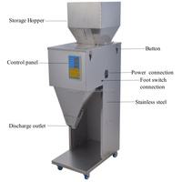 220V/50Hz 130W manuelle kleine Kaffeepulver waage Füll-und Waage Nuss Kaffeebohnen-Dosier verpackungs maschine
