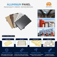 Panneau décoratif en aluminium sculpté CNC pour la conception de murs-rideaux sur mesure