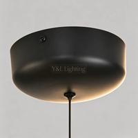 Lampe suspendue cylindrique en fer forgé tressé pour salle à manger, hall d'hôtel, villa, décoration intérieure