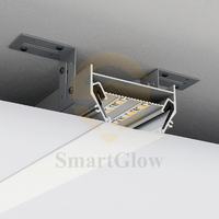 Profilé en aluminium pour plafond tendu décoratif sur mesure, soudé et plié, en alliage 6063-T5, pour les marchés de la Russie, de la Moldavie et de la Roumanie