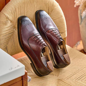 Chaussures de danse latine imperméables en cuir véritable souple pour hommes, à bout fermé et à enfiler - Product Image 2