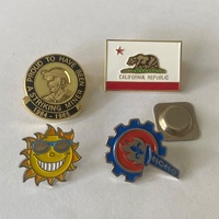 Badge promotionnel personnalisé en alliage de zinc doré pour le sport, récompense d'honneur, découpé, écologique, durable, émail souple