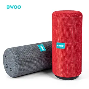 BWOO最受欢迎的10W ipx4防水蓝牙扬声器高品质强力织物无线户外扬声器