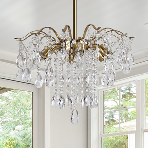 European style chandeliers crystal chandeliers for the living room, minimalist and luxurious <b>dining</b> room <b>lights</b> - Product Image 3