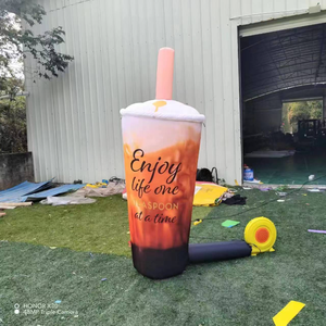 Estatua de resina de fibra de vidrio gigante de alta calidad, taza de té de burbujas de buena calidad <span class=keywords><strong>para</strong></span> decoración de tienda, patrón de modelo - Product Image 6