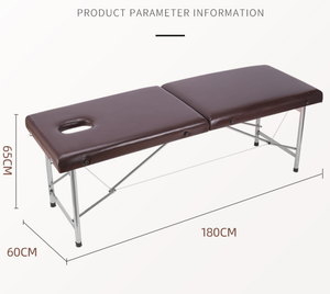 Tempat tidur terapi kecantikan portabel, tempat tidur pijat terapi fisik dapat dilipat tinggi dapat disesuaikan, tempat tidur Salon SPA kecantikan - Product Image 2