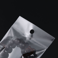 Sac d'emballage Transparent Opp pochette adhésive auto-scellante sac OPP sacs de rangement en plastique avec trou de suspension