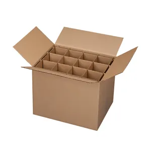 Cajas de cartón para embalaje de vino, embalaje de logística OEM/ODM DFY, cartón corrugado, venta al por mayor de fábrica