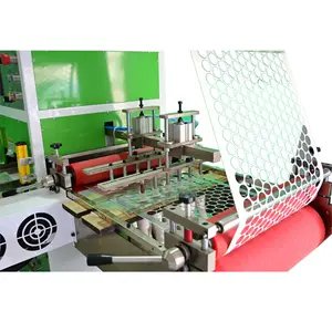 Aluminum foil/pressure sensitive/PE foam cap sealing liner die cut sticker printing machine