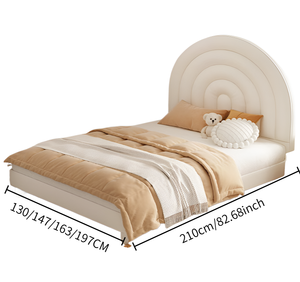 Modern Space Saving Children's <strong>Bed</strong> &amp; Crib for Babies <strong>with</strong> Soft Cushion Pine Wood Frame Customizable Size - Product Image 6