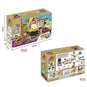 Coche <span class=keywords><strong>de</strong></span> Acrobacias Eléctrico <span class=keywords><strong>de</strong></span> Juguete Todoterreno con <span class=keywords><strong>Pista</strong></span> <span class=keywords><strong>de</strong></span> Papel para Armar, Camión Monstruo Creativo para Niños - Product Image 3