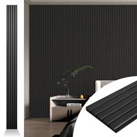 Décoration murale intérieure moderne Akupanel Planches en bois massif Panneaux acoustiques Conception de plafond Panneau mural à lattes en bois pour chambre à coucher