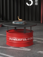 Bar Club Meubles Table À Manger Ensemble De Luxe Baril De Pétrole Siège Fer Industriel Rétro Café Table Et Chaises Ensemble Stand pour Restaurants