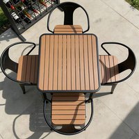 Table et chaises pliantes d'extérieur en bois modernes et portables