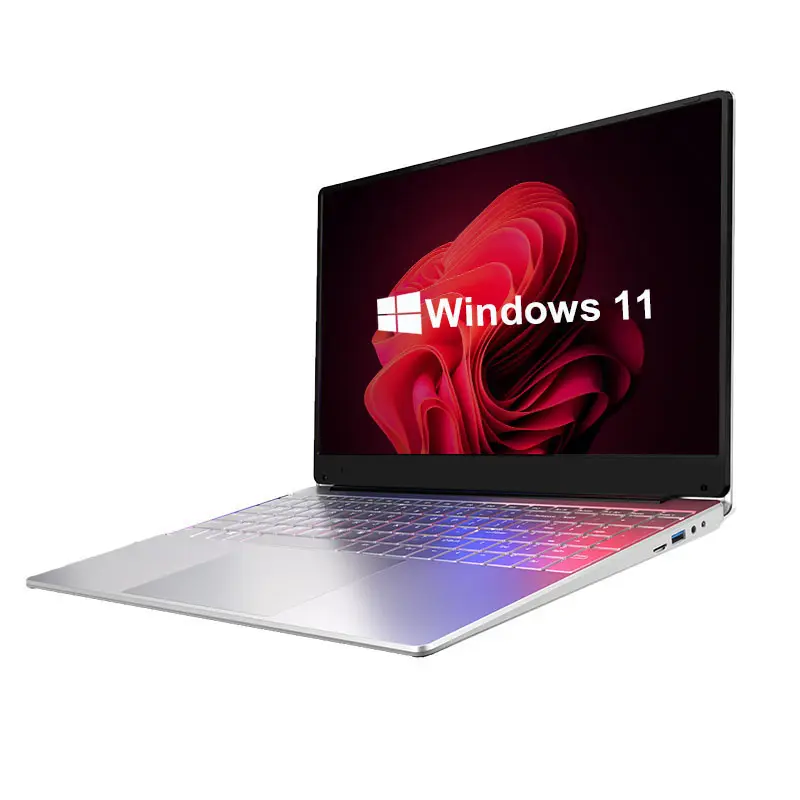 सस्ता 15.6 इंच का लैपटॉप 11 वीं पीढ़ी n5095 1920x1080 राम 16 जीबी एसएसडी 512 जीबी 1TB नोटबुक कंप्यूटर जीत 11 वीं