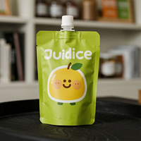 Pochette souple en plastique avec bec verseur, imprimée avec logo personnalisé, de qualité alimentaire, pour l'emballage de jus et aliments pour bébés