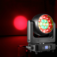 Effet de faisceau/lavage/zoom 19X25W RGBW 4-en-1 Lumières de scène DJ Music Party Professional Moving Head Light