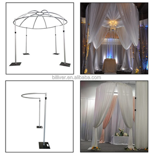 8ft-10ft Wedding Backdrop <strong>Stand</strong> Kit <strong>Pipe</strong> and Drape Frame Double Crossbar Veil Curtain Backdrop <strong>Stand</strong> for Wedding Events - Product Image 3