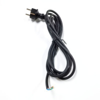 Cordon d'alimentation Schuko droit à 3 broches Cordon d'alimentation européen droit à 3 fils Câble d'alimentation 3G 1.5mm2 Rallonge H05RN-F