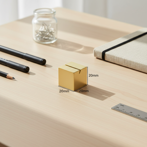 Soporte de Escritorio de Latón Pulido de 20mm para Tarjetas, Etiquetas de Precio, Tarjetas de Visita, Bloc de Notas, Organizador de Mensajes, Base Artística - Product Image 4