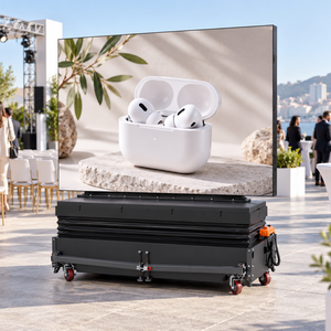 Pantalla LED P3 de alta definición para exteriores sobre ruedas, pantalla LED móvil reutilizable para lanzamiento de productos, alquiler para eventos, promoción de marcas y espectáculos. - Product Image 3